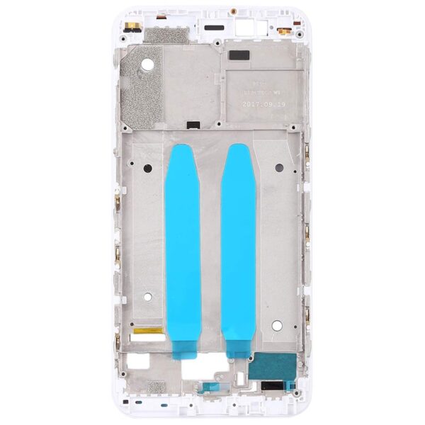 lcd display frame chrome bezel for xiaomi mi a1 white 1